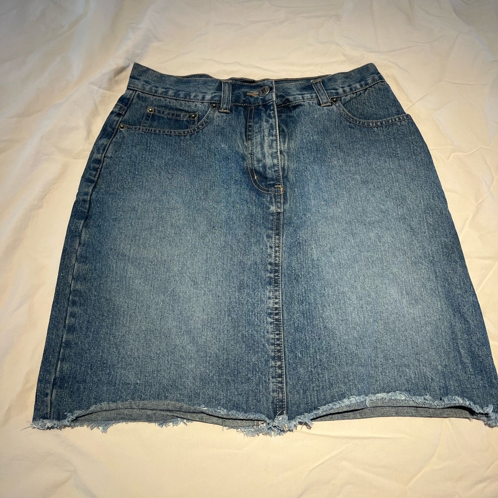 Vintage New York Jeans High waisted Denim Skirt